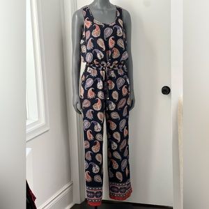 Tory Burch 100% Silk Jumpsuit